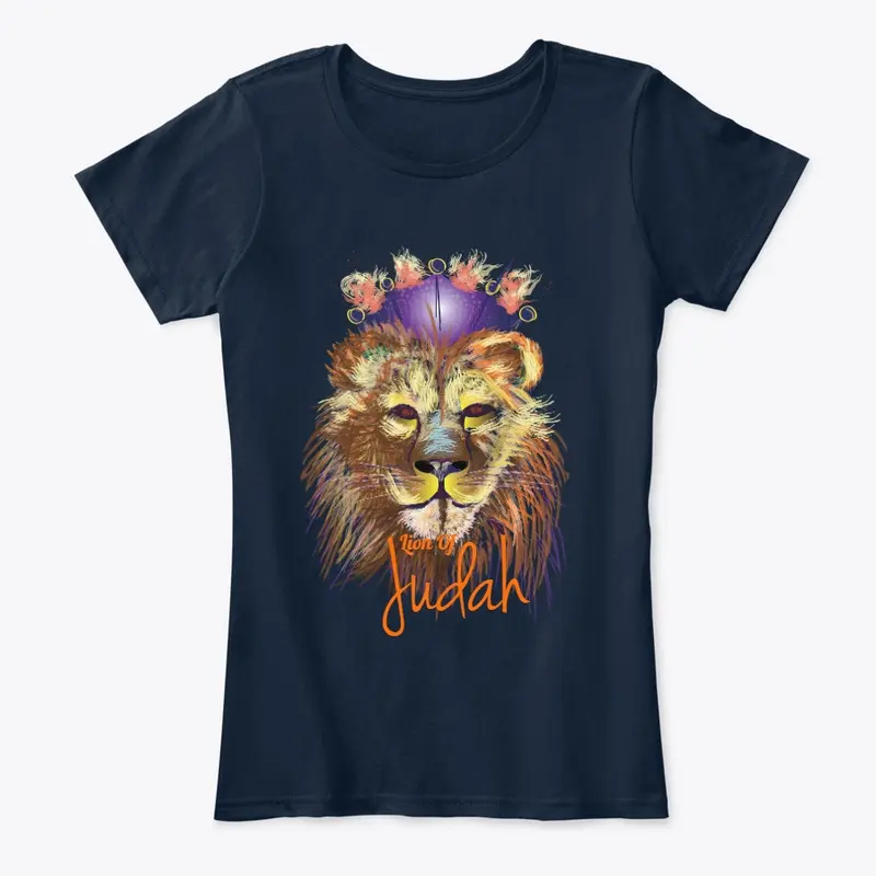 Lion Of Judah Line Dark Colors